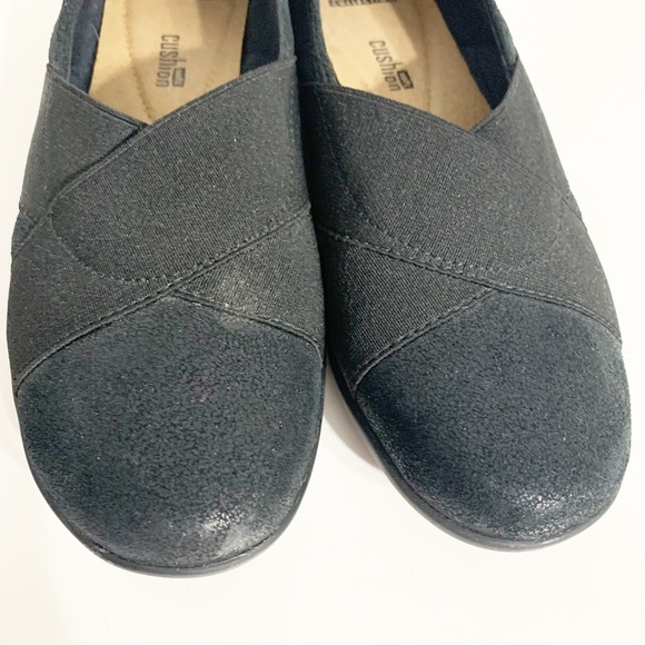 Clarks Collection Soft Cushion Slip On Comfort Shoes Textile Upper Rubber Sole - Picture 7 of 10